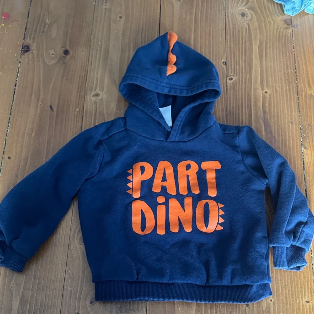 Carter's Dino Hoodie Set - Charcoal‎ and Navy